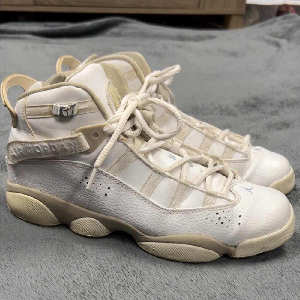 Men’s Jordan 6 Rings GS White Sand - size 8
